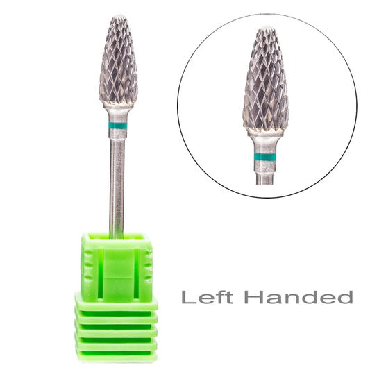 LEFT-HAND NAIL BIT CARBIDE FOR REMOVING GEL " GREEN "