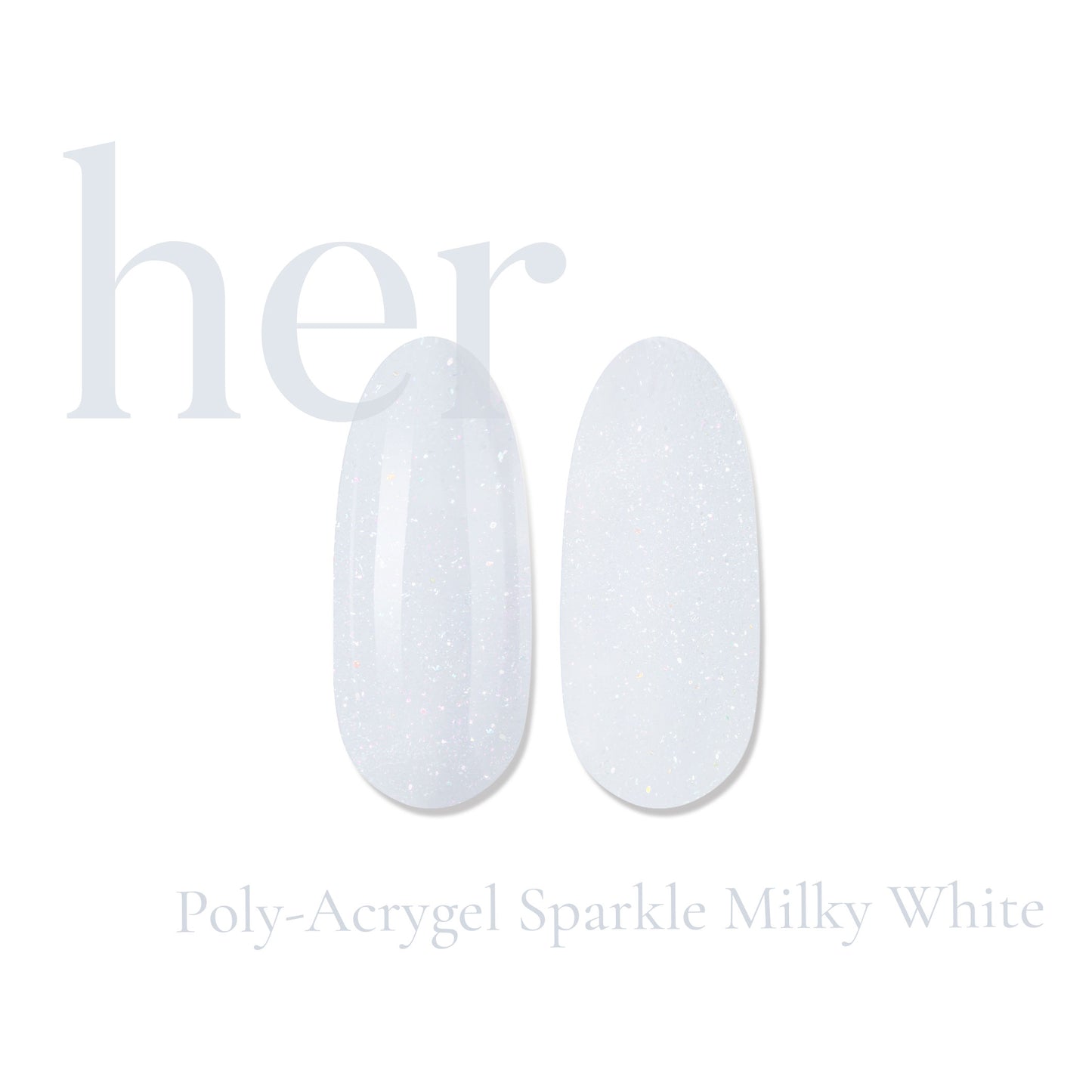 Poly-Acrygel SPARKLE MILKY WHITE