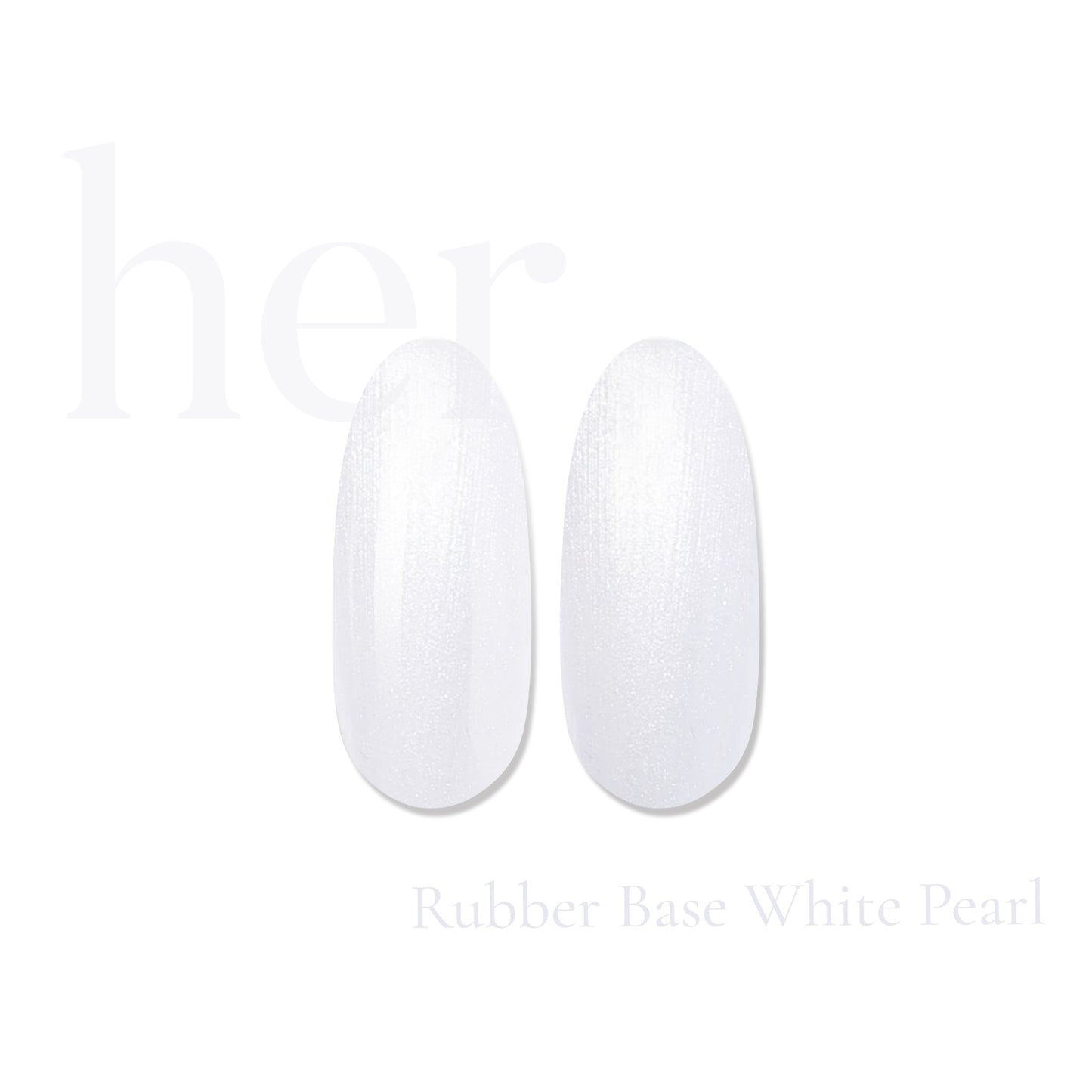 Rubber Base WHITE PEARL