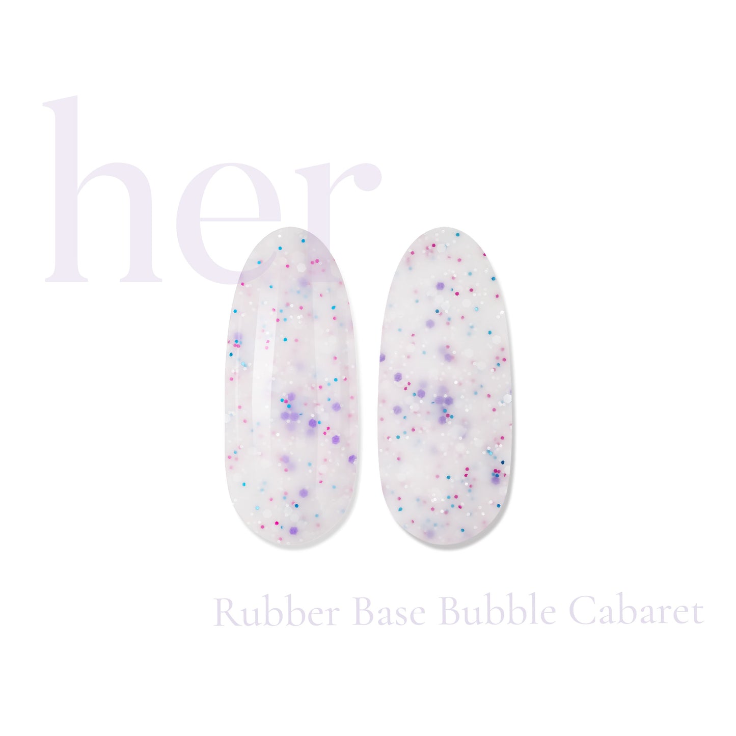 Rubber Base Coat Bubble Cabaret | HEMA FREE & ACID FREE