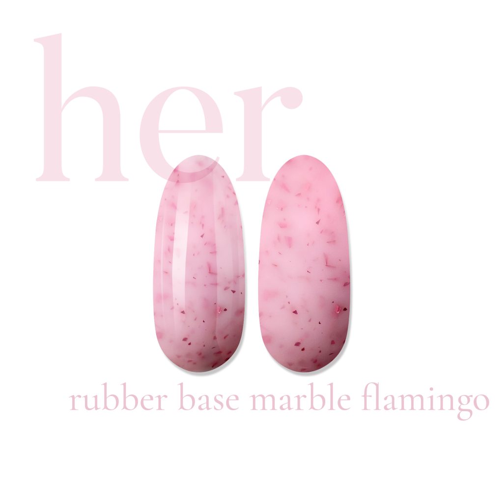 Rubber Base MARBLE FLAMINGO